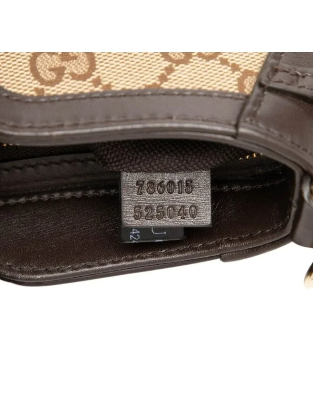 Gucci GG Canvas Moonside Handbag Beige Brown
